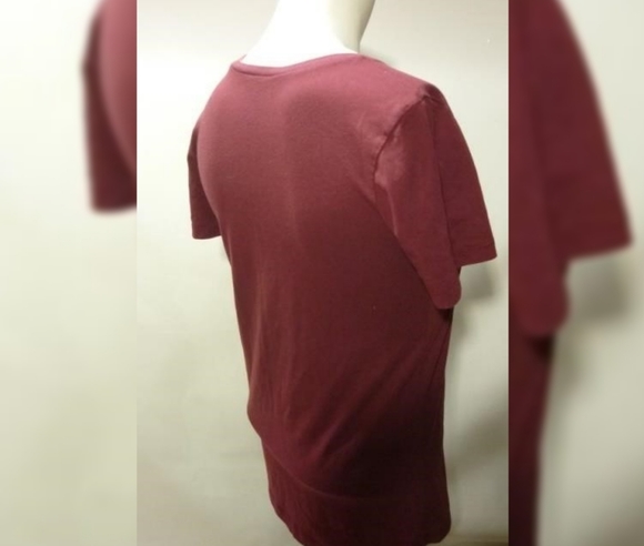 New VANS T-shirt Large burgundy. - Picture 3 of 4